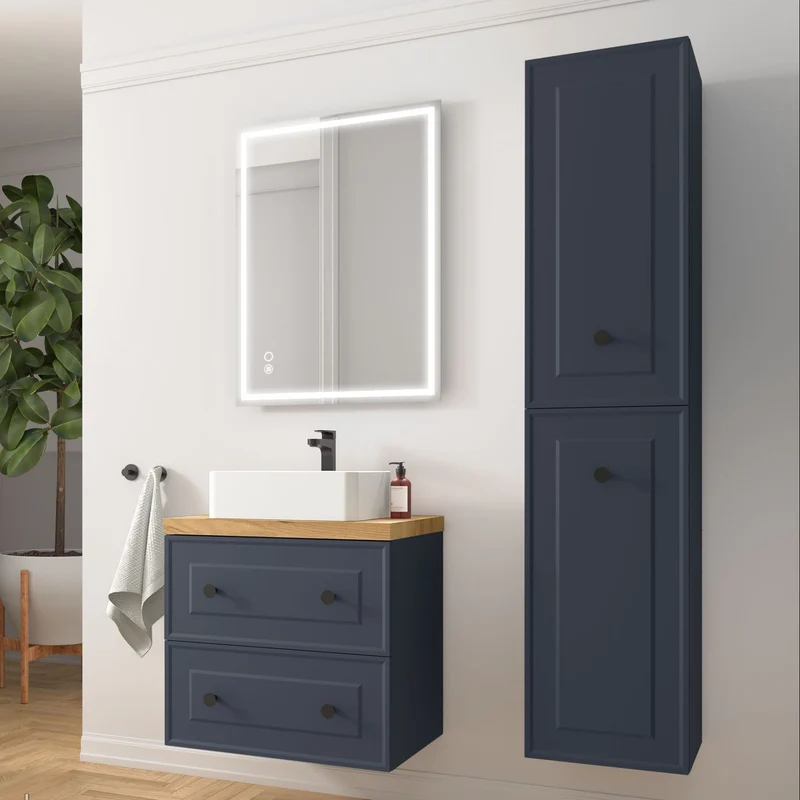 Mueble de baño RENOIR con 2 Cajones Metálicos de Salgar. 60, 80 y 100 cm