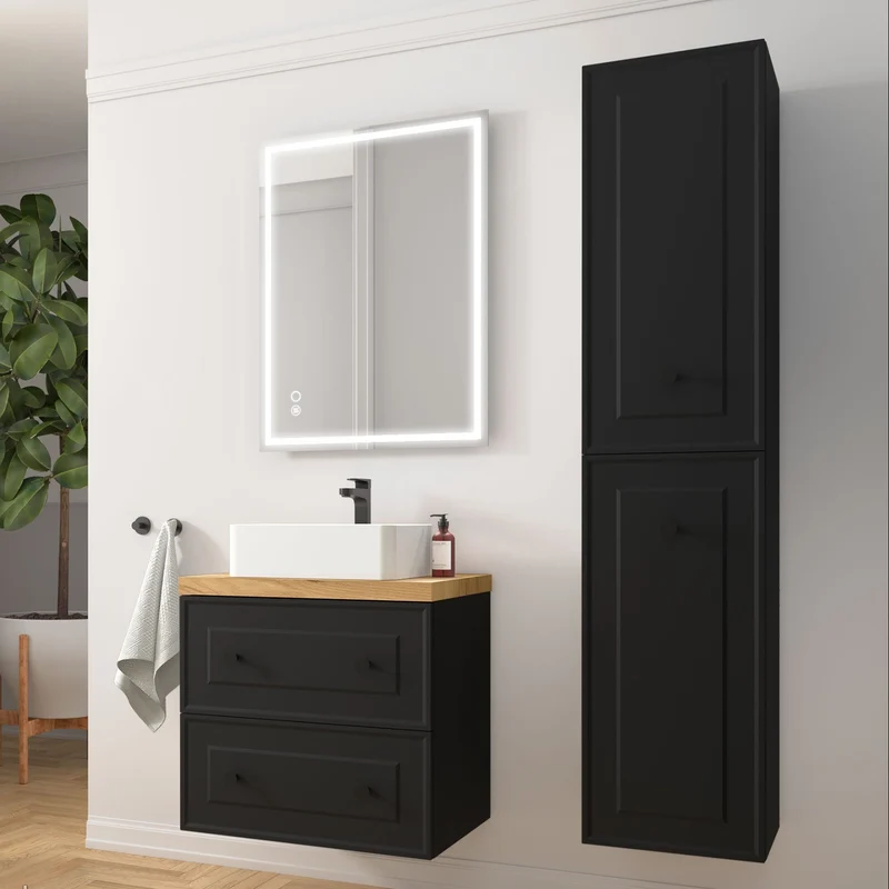 Mueble de baño RENOIR con 2 Cajones Metálicos de Salgar. 60, 80 y 100 cm