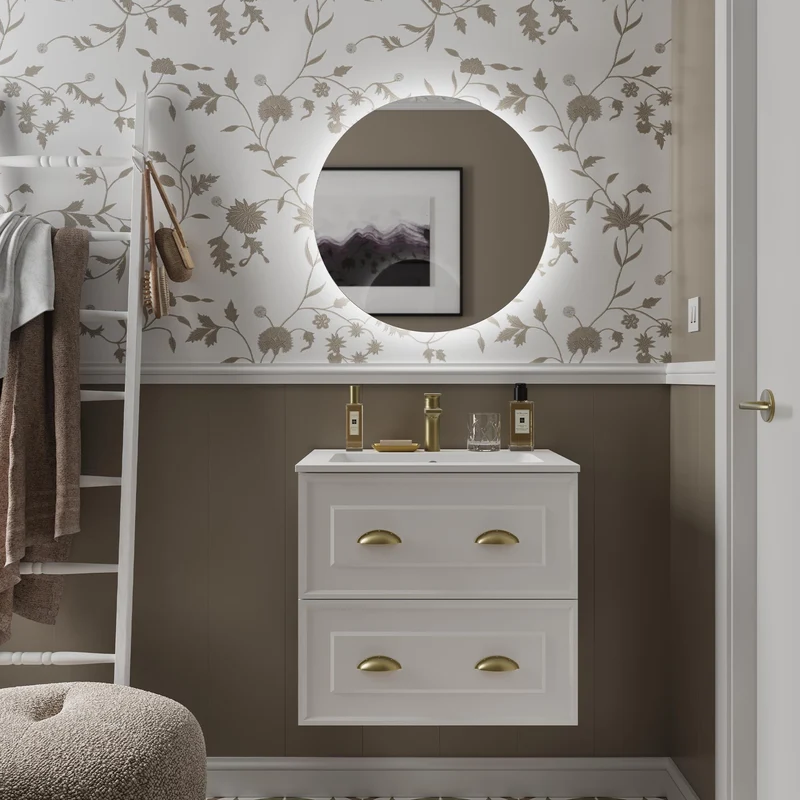 Mueble de baño RENOIR con 2 Cajones Metálicos de Salgar. 60, 80 y 100 cm