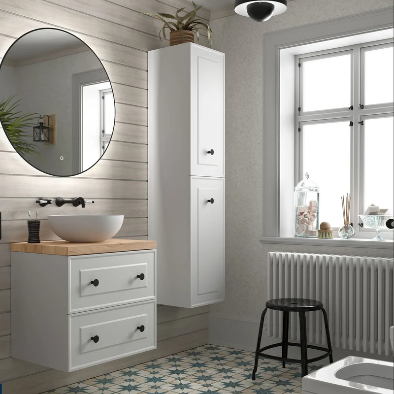Mueble de baño RENOIR con 2 Cajones Metálicos de Salgar. 60, 80 y 100 cm