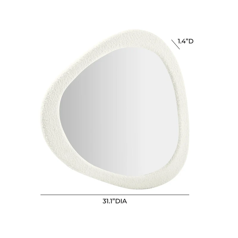 Espejo de boucle en forma triangular Vilma
