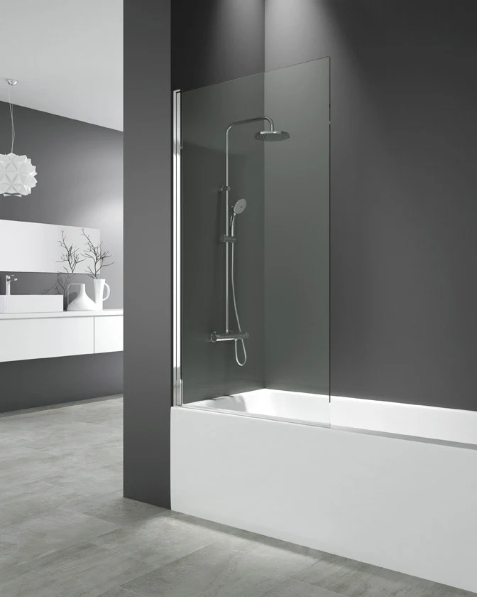 Mampara de Bañera OPEN de GME. 2 Opciones: Abatible | Fijo + Abatible