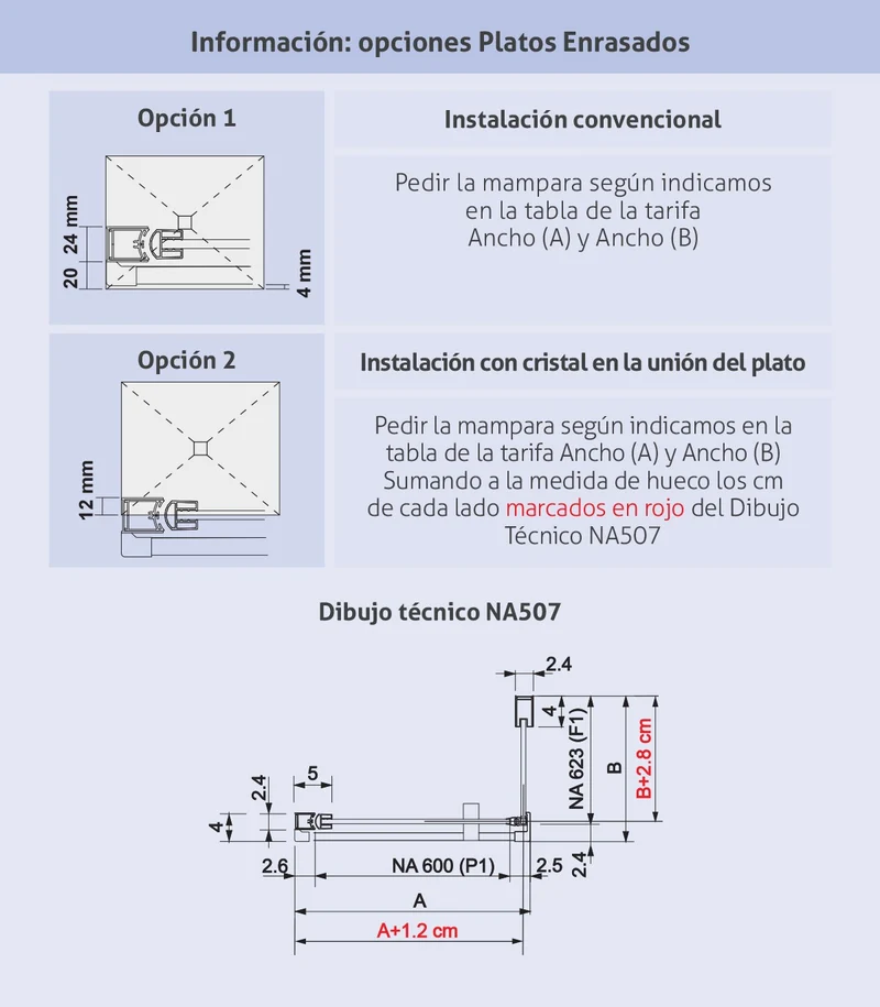 Mampara Angular Batiente NARDI 507, Puerta Abatible con Lateral Fijo | Ideal para Baños Pequeños