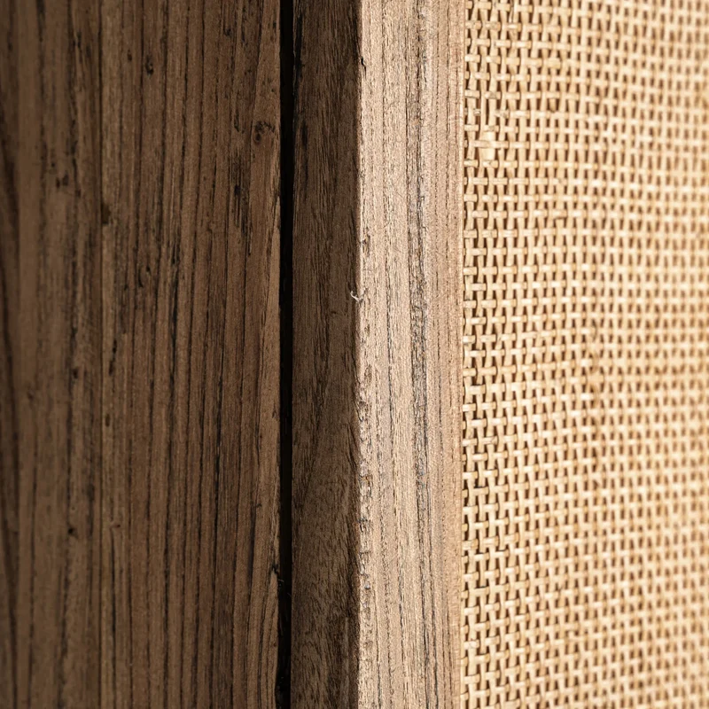 Armario de madera de olmo marrón 85×41×171 cm – contemporáneo – BYREMO