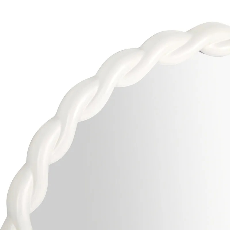 Espejo redondo color malva o crema Ariel