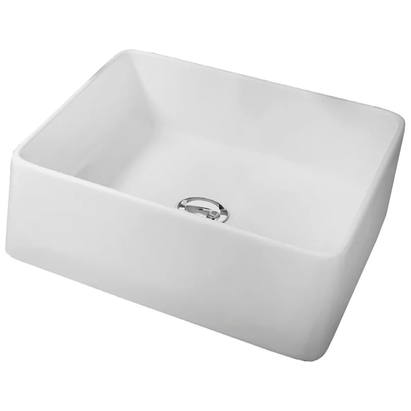 Lavabo Cuadrado de Porcelana ANIBUS de Art&Bath. 36,5×36,5×14 cm