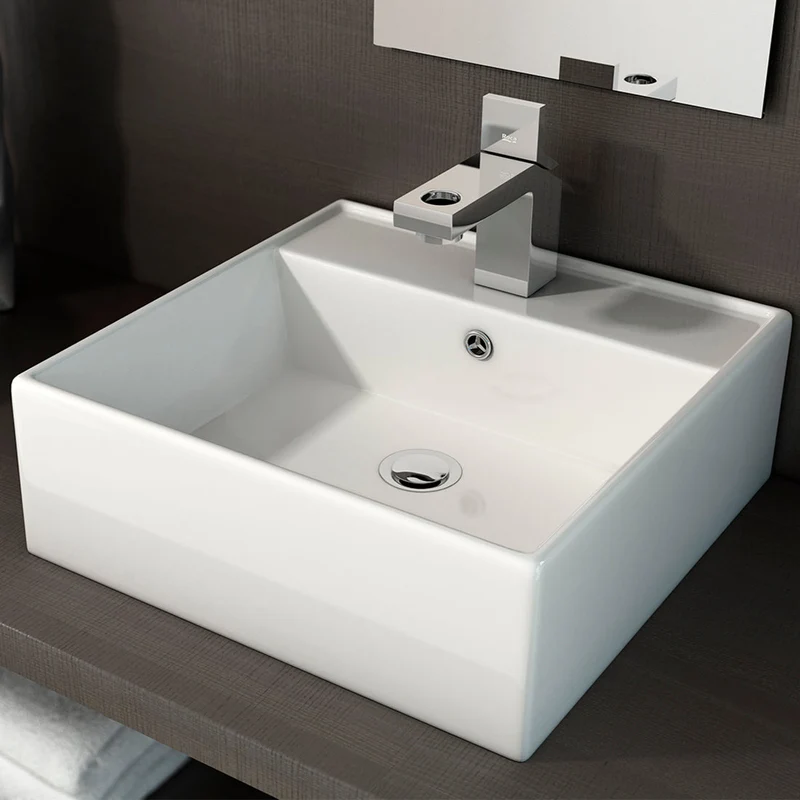 Lavabo Rectangular de Porcelana LIBRA de Art&Bath. 50x35x12 cm