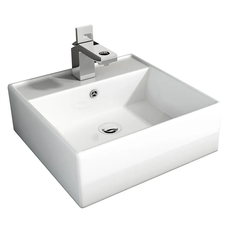 Lavabo Rectangular de Porcelana LIBRA de Art&Bath. 50x35x12 cm