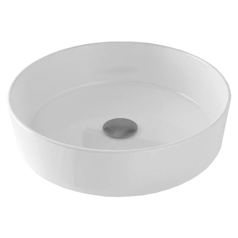 Lavabo Redondo Sobre Encimera de Porcelana OSIRIS de Art&Bath Ø 35.5 cm