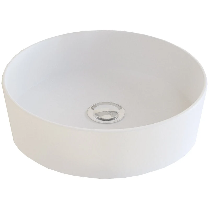 Lavabo Redondo Sobre Encimera de Porcelana OSIRIS de Art&Bath Ø 35.5 cm