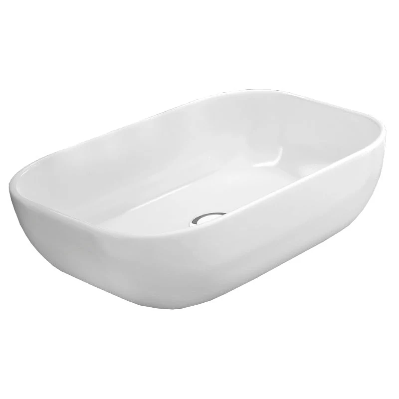 Lavabo Porcelana Cerámica Extrafina HORUS 45,5x32x13,5 Sobre Encimera