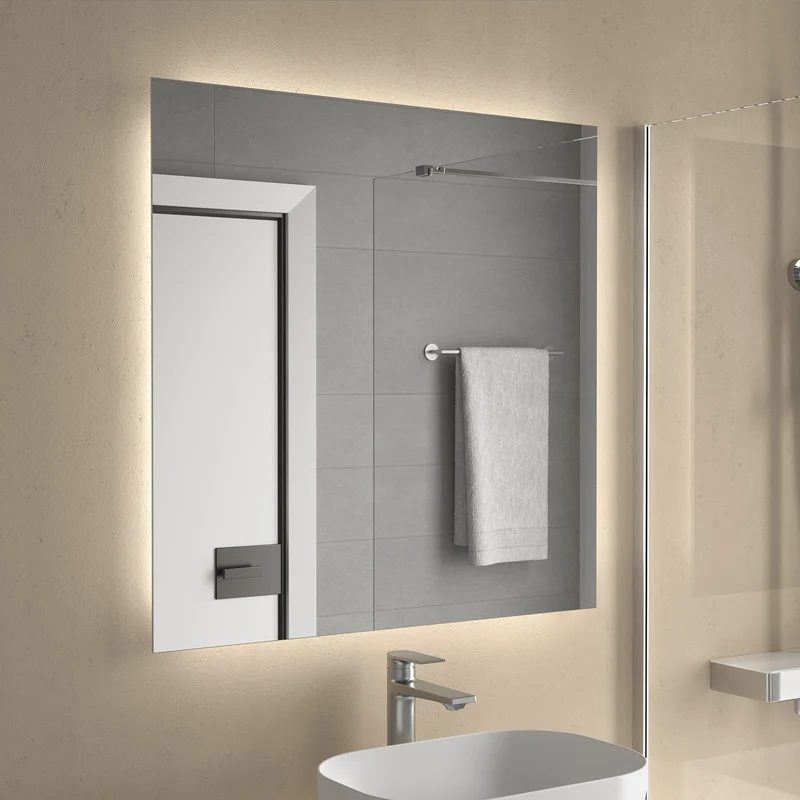 Espejo Rectangular BLOCK de Salgar. Horizontal | Vertical con Luz Led