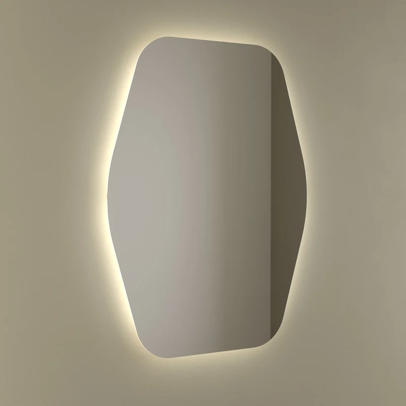 Espejo ORGANIC de Salgar. Con luz led (4,4 W/m - 4000ºK.) IP44