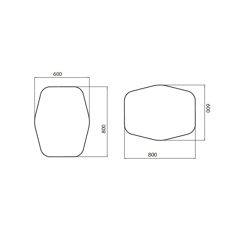 Espejo ORGANIC de Salgar. Con luz led (4,4 W/m - 4000ºK.) IP44