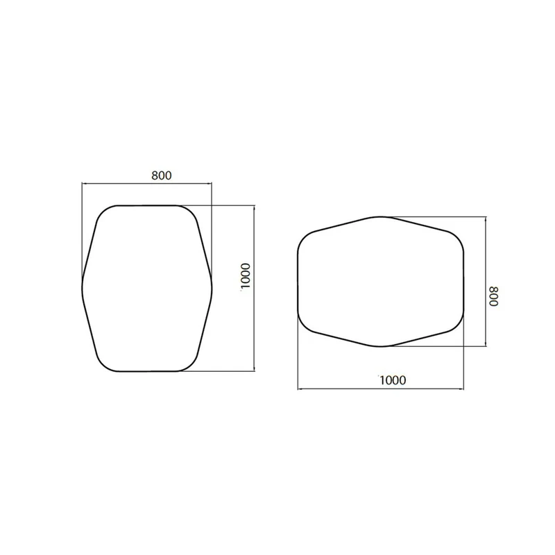 Espejo ORGANIC de Salgar. Con luz led (4,4 W/m - 4000ºK.) IP44