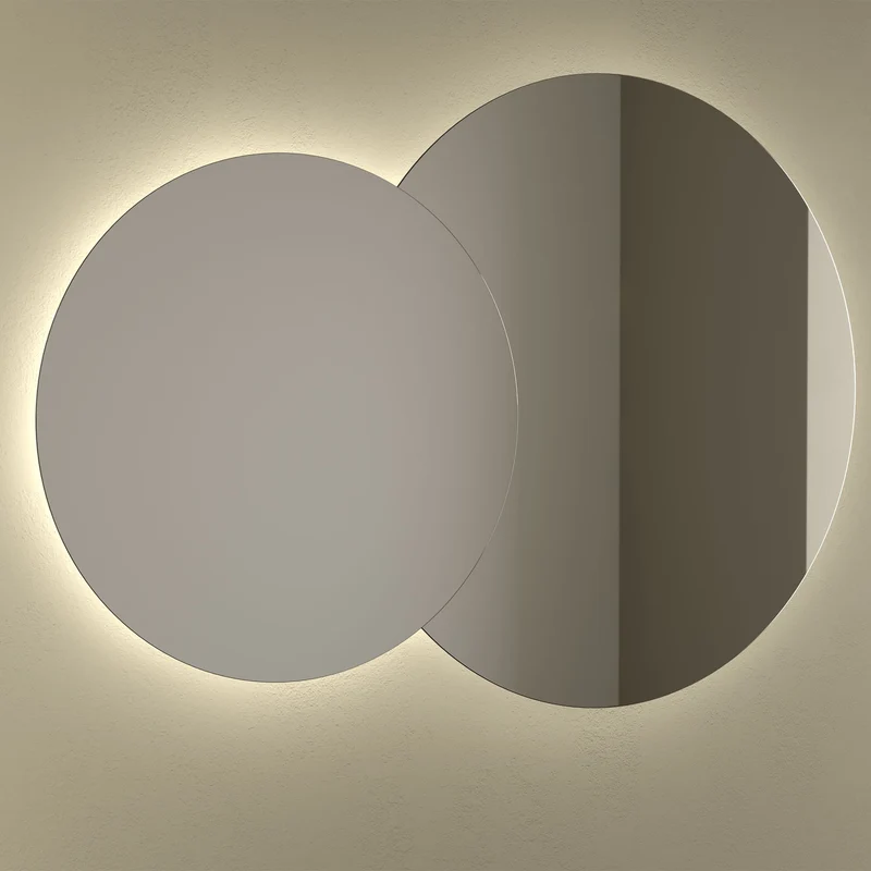 Espejo DOPPIO Circular Doble con Luz Led (20 W-4000ºK.) IP44 1150 x 800 mm