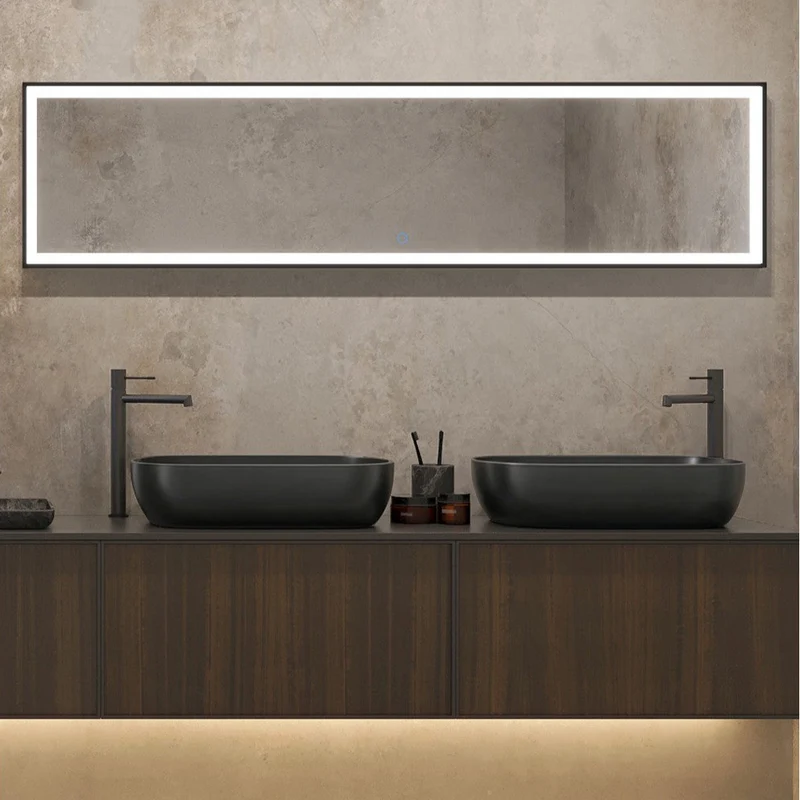 Espejo de baño Led Cuadrado NEW YORK de Ledimex. 40x160 cm