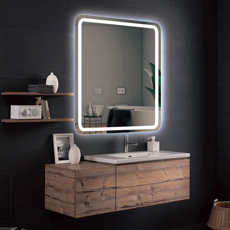 Espejo de baño Led Cuadrado con canto Redondeado AUSTRIA de Ledimex