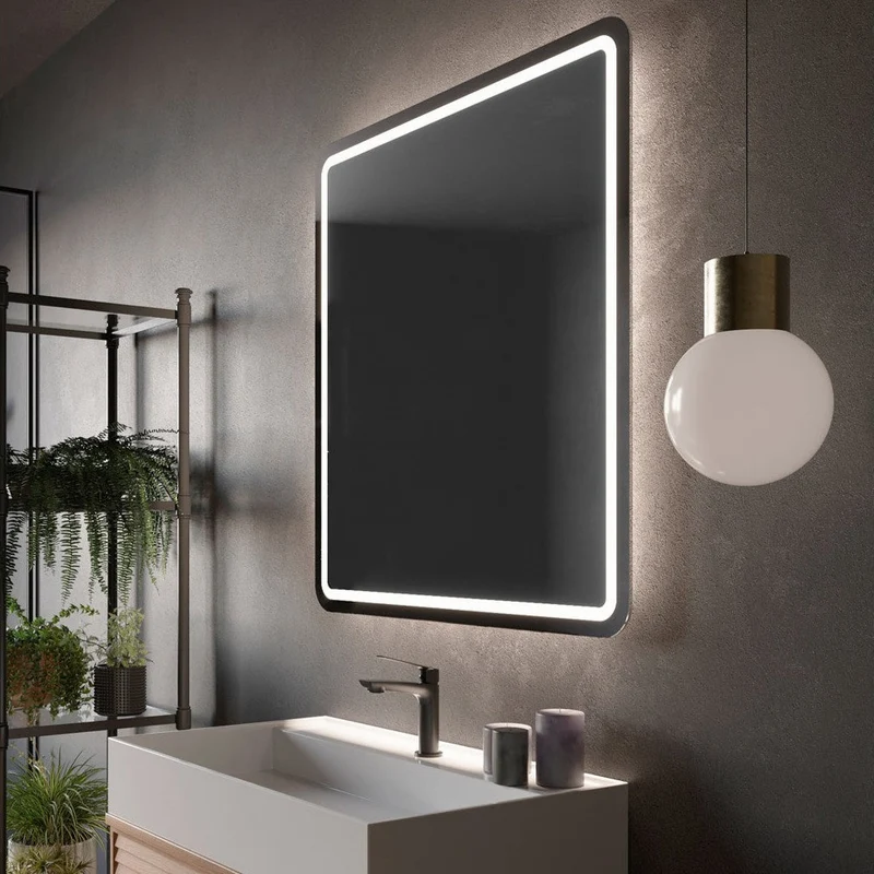 Espejo de baño Led Cuadrado con canto Redondeado AUSTRIA de Ledimex