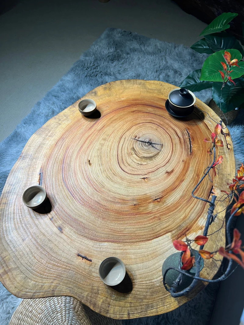 Synthesis Live Edge Round Coffee Table