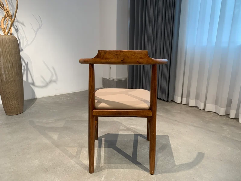 Epic Monkey Pod Wood Cow Horn Elbow Chair