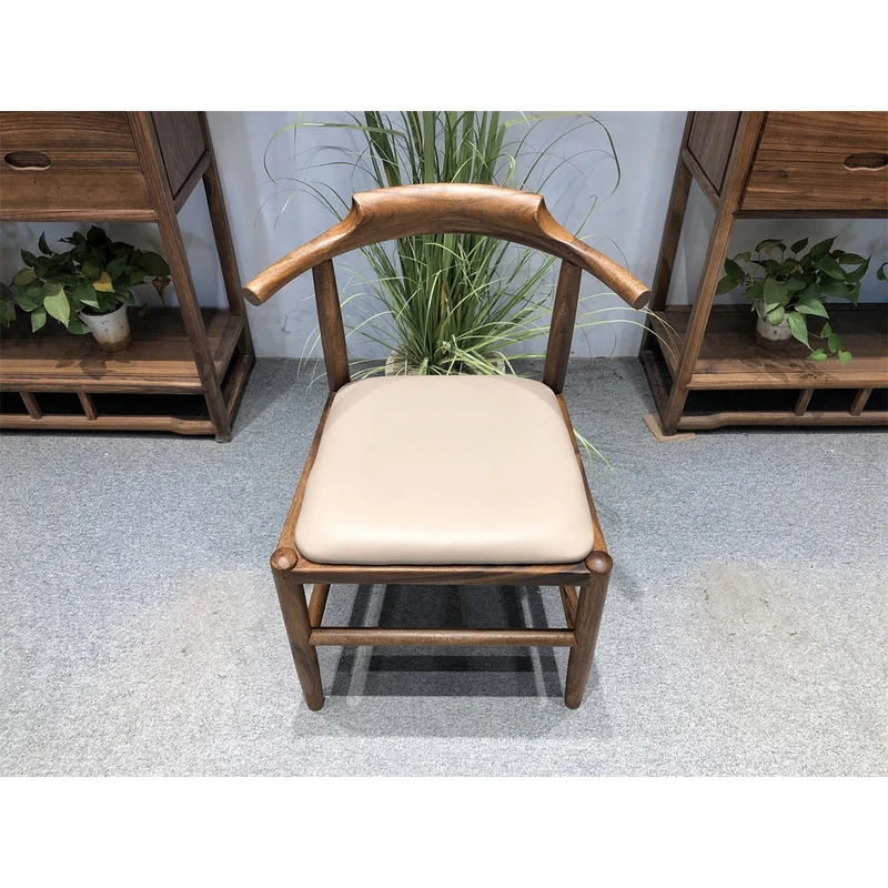 Epic Monkey Pod Wood Cow Horn Elbow Chair