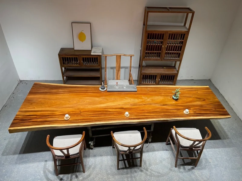 Horizon Live Edge Single Walnut Dining Table