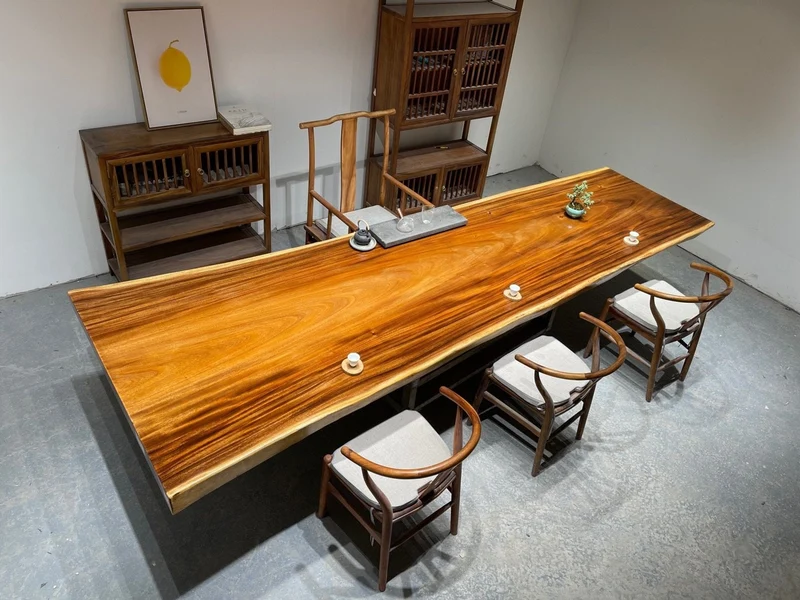 Horizon Live Edge Single Walnut Dining Table