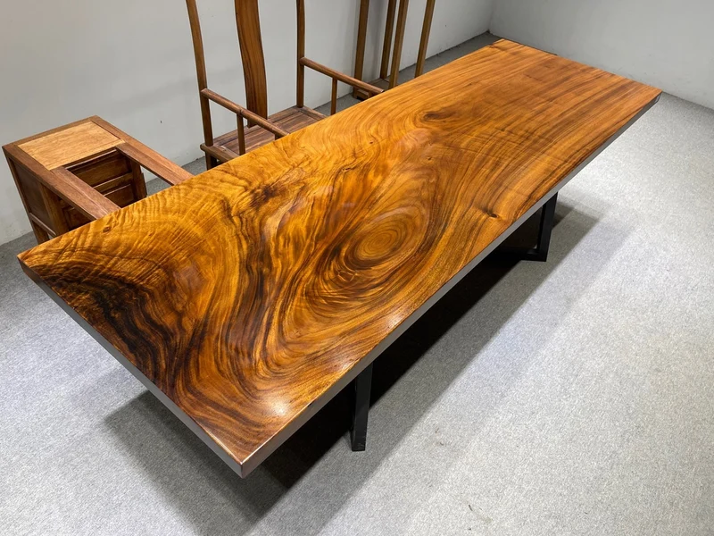 Monkey Pod Straight Cut Shape Kitchen Table