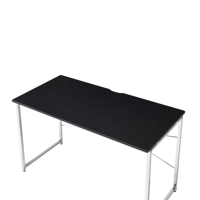 Tennos - Vanity Desk (Same 93195) - Black & Chrome