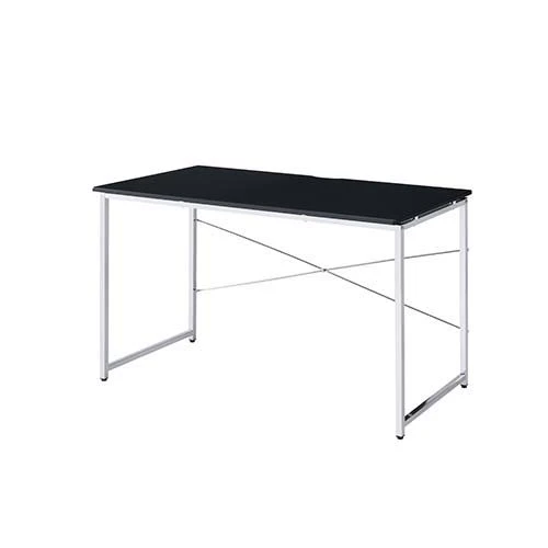 Tennos - Vanity Desk (Same 93195) - Black & Chrome