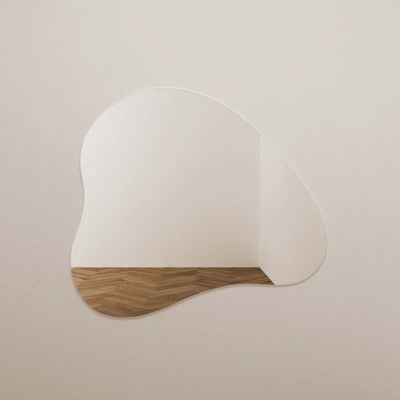 Espejo de pared LED en forma de lágrima Mónica