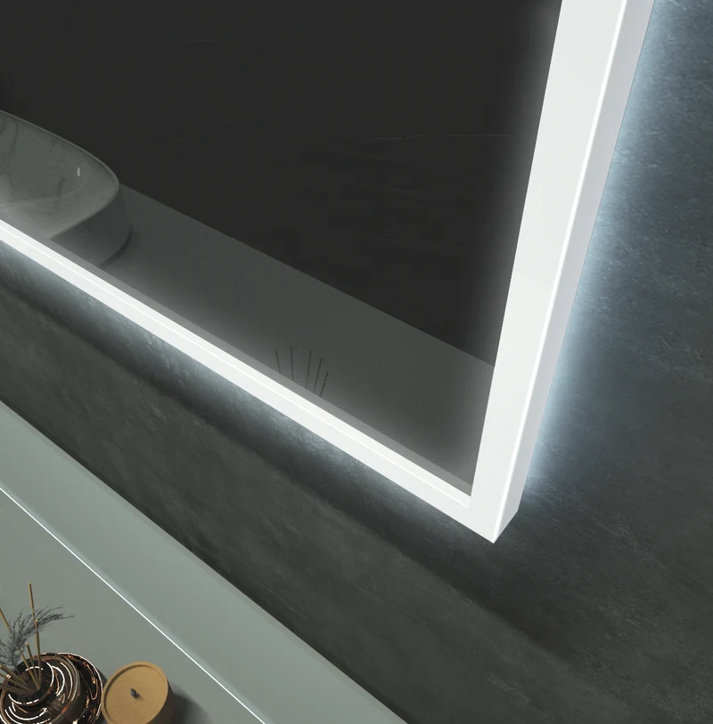 Espejo de baño Led Cuadrado BOSTON de Ledimex.