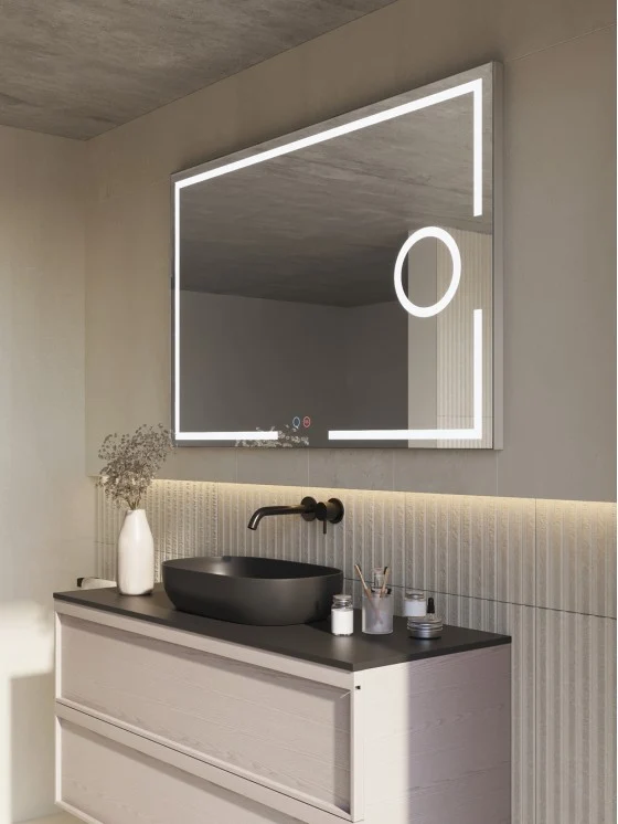 Espejo de baño Led Cuadrado MALTA de Ledimex