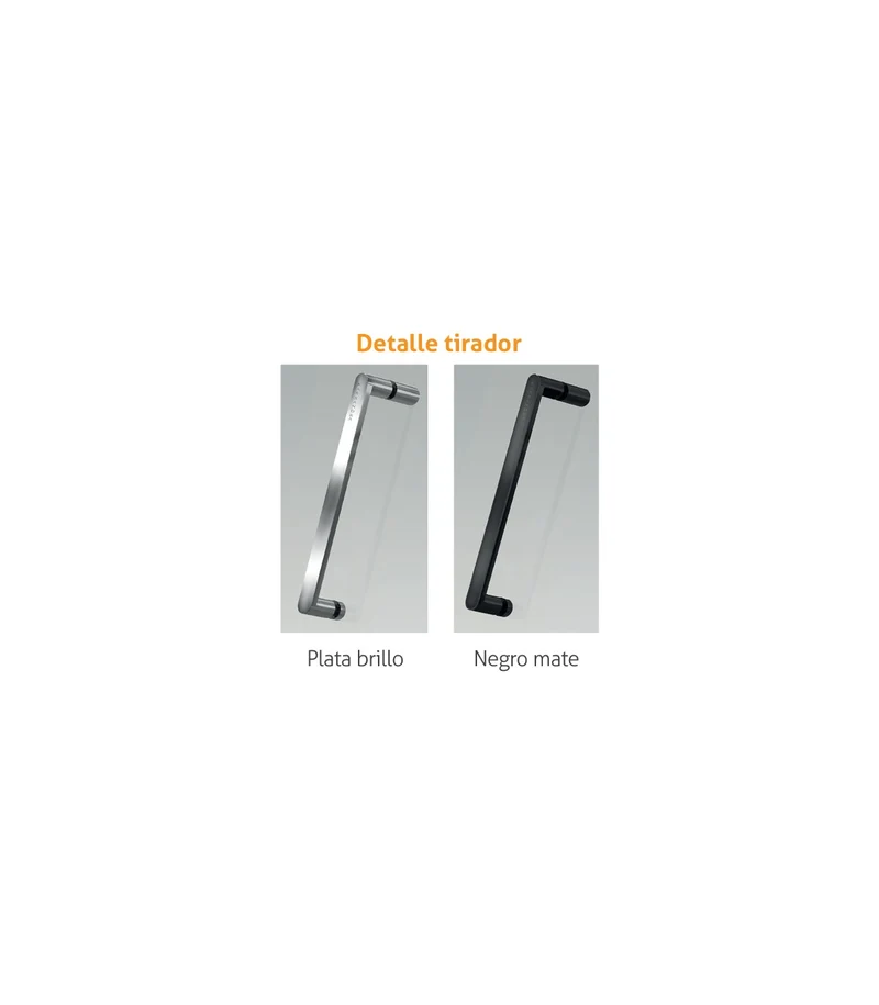 Mampara Angular Corredera BELLA BL607 + BL607, Apertura Esquina con Rodamientos Dobles y Regulables