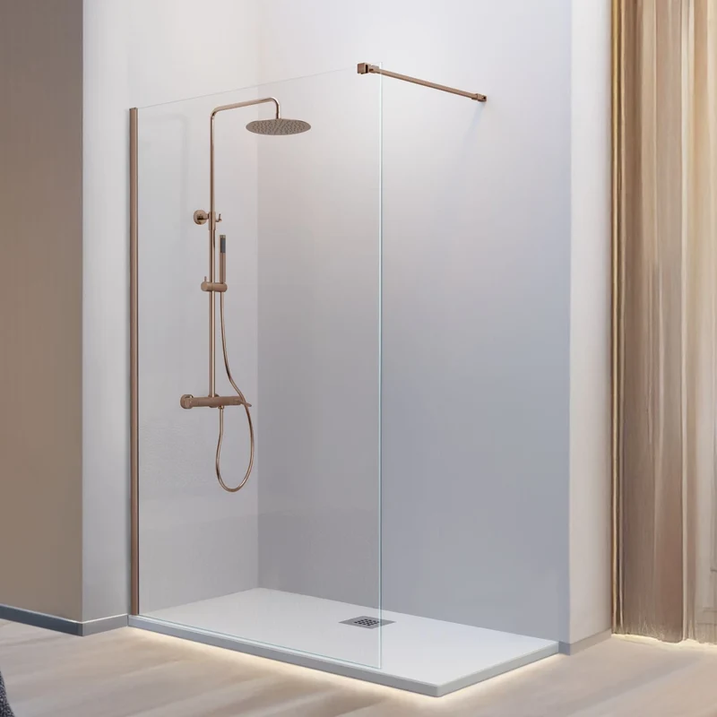 Panel Fijo Ducha Fresh FR633 de Kassandra, Cristal 8mm Antical