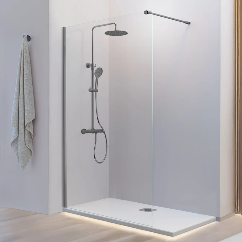 Panel Fijo Ducha Fresh FR633 de Kassandra, Cristal 8mm Antical