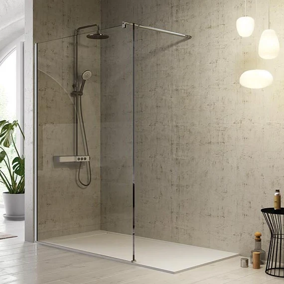 Panel Fijo Ducha Fresh FR633 de Kassandra, Cristal 8mm Antical