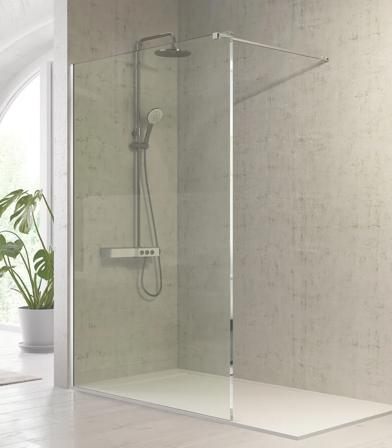 Panel Fijo Ducha Fresh FR633 de Kassandra, Cristal 8mm Antical