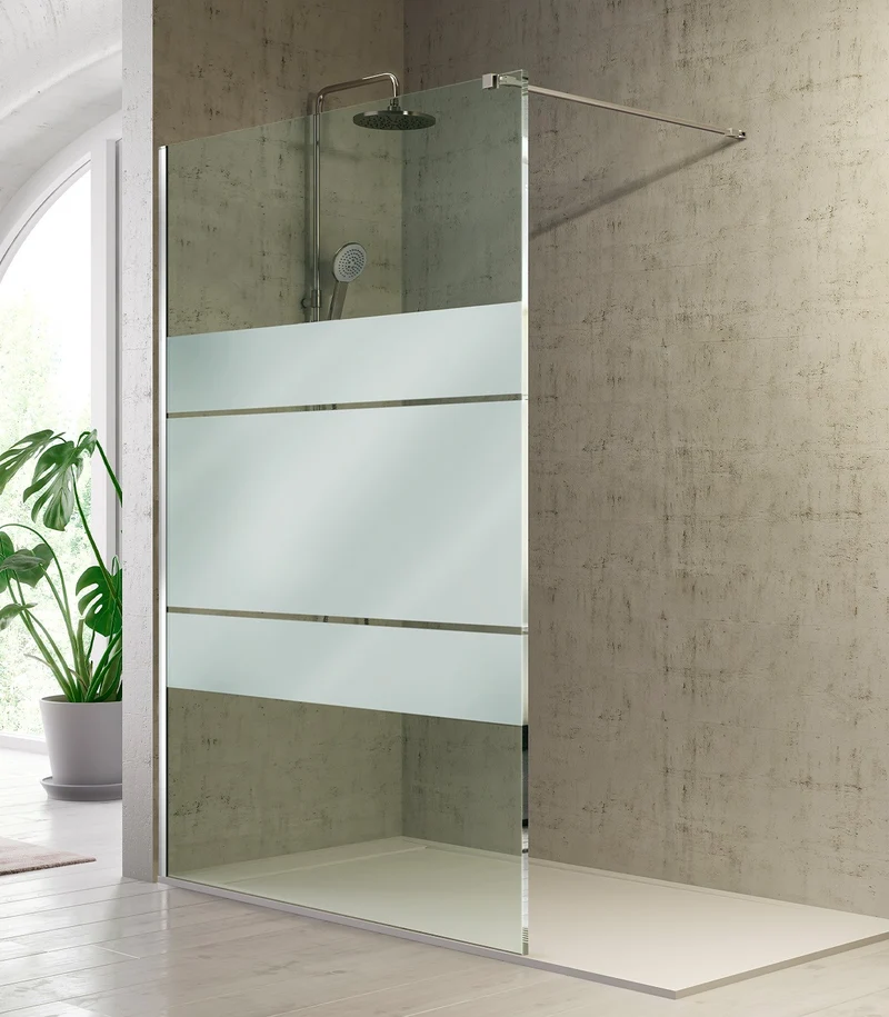 Panel Fijo Ducha Fresh FR633 de Kassandra, Cristal 8mm Antical