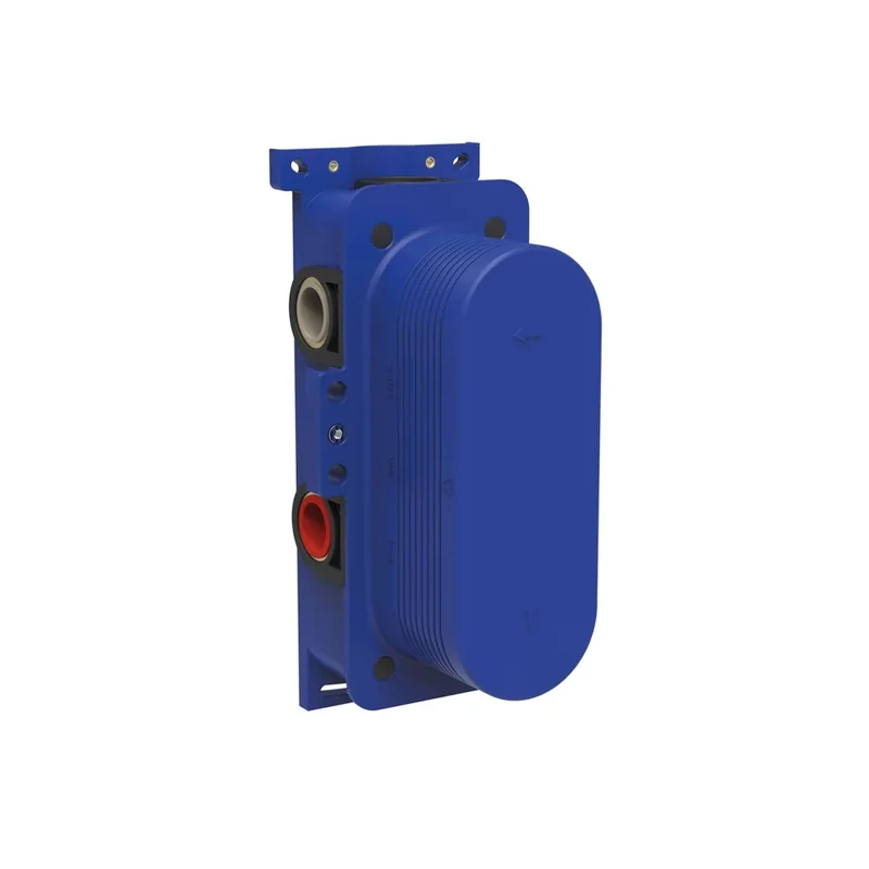Grifo ovalado ducha bañera de plástico ABS acabado cromado THERM-BOX TRES