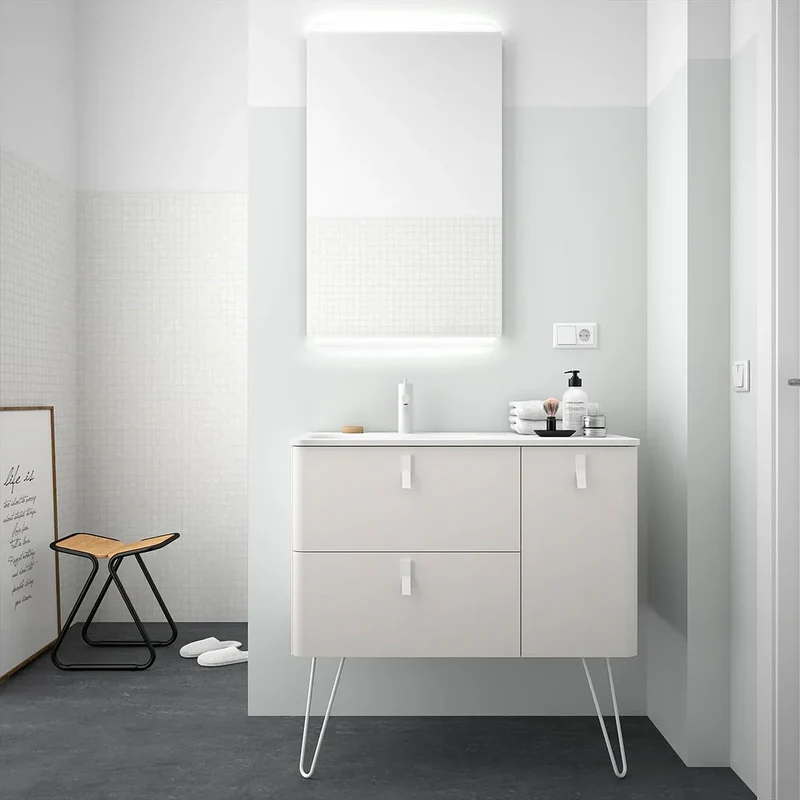 Mueble de Baño con Patas con Lavabo Salgar Uniiq 120 cm