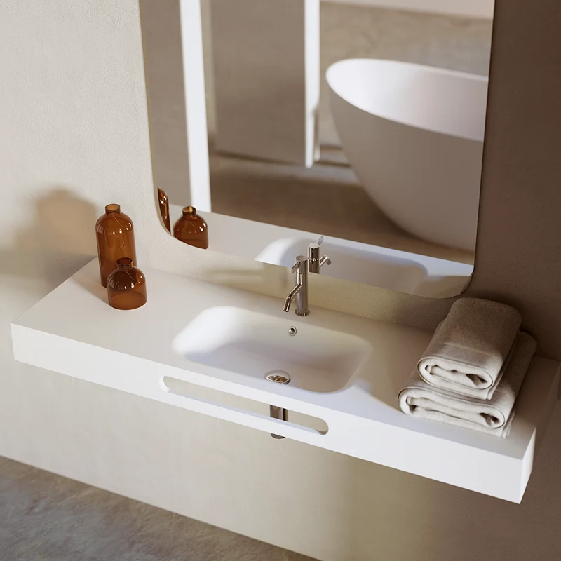 Lavabo HEBE Centrado de un Seno | OhMyShower