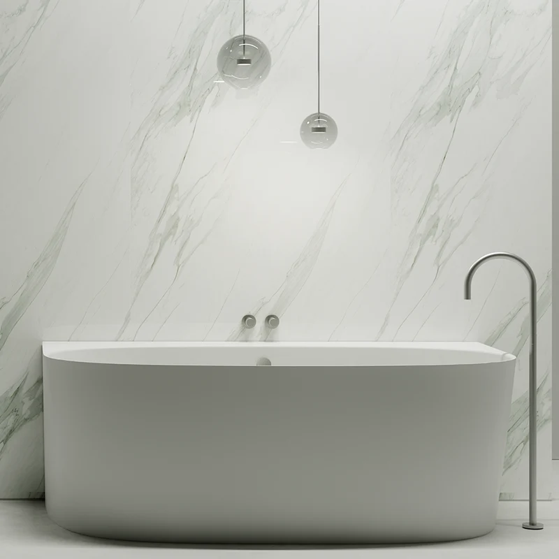 Bañera BECCA de OhMyShower | Blanco Mate | 158x86x58 cm