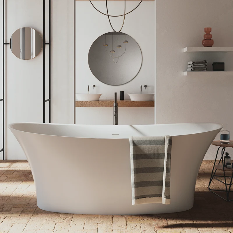 Bañera SILK de OhMyShower | Blanco Mate | 170x78.6x63.4 cm