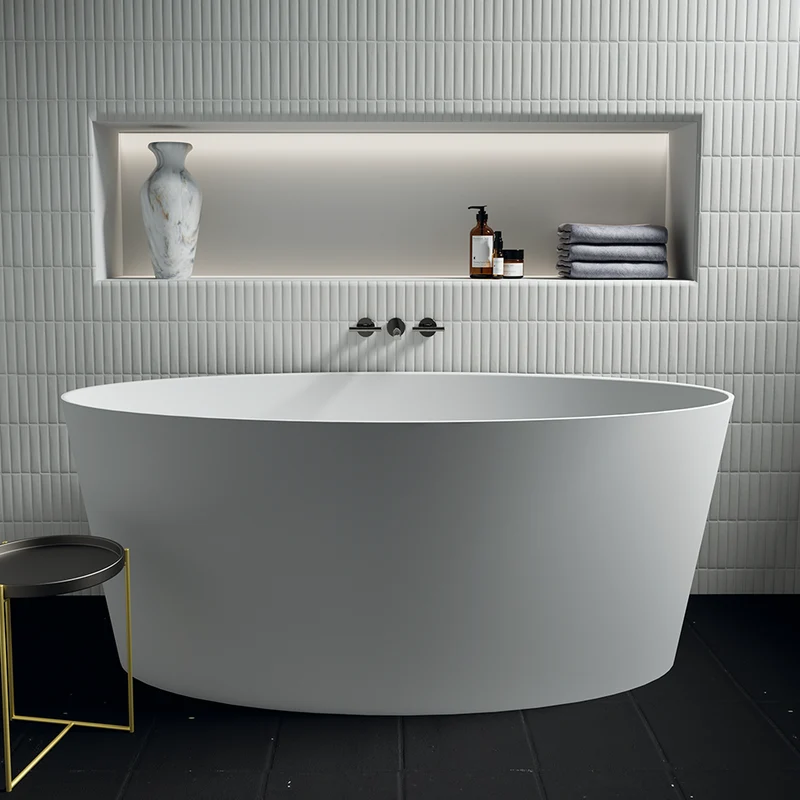 Bañera ELBA de OhMyShower |Blanco Mate Liso | 159.3x72x65 cm