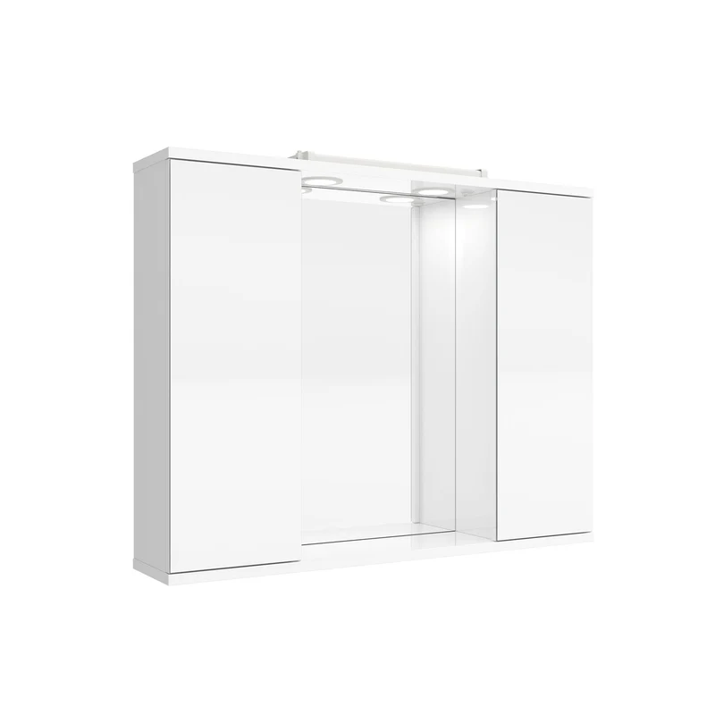 Armario LOIRA de Salgar con 1 o 2 Puertas de Espejo y Luces Led. (de 60 y 80 cm)