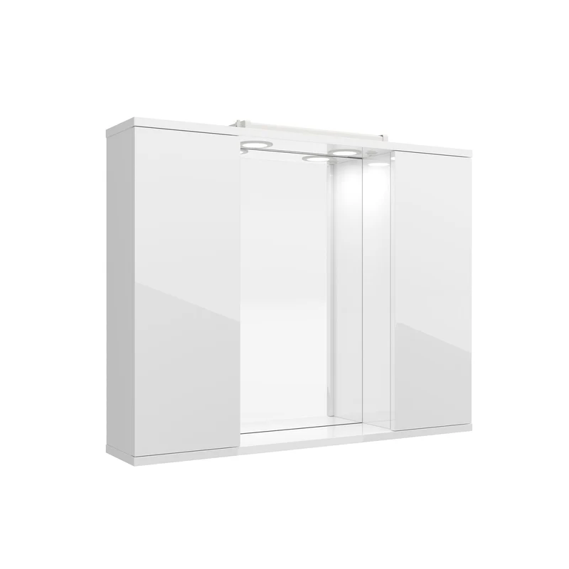 Armario LOIRA de Salgar con 1 o 2 Puertas de Espejo y Luces Led. (de 60 y 80 cm)
