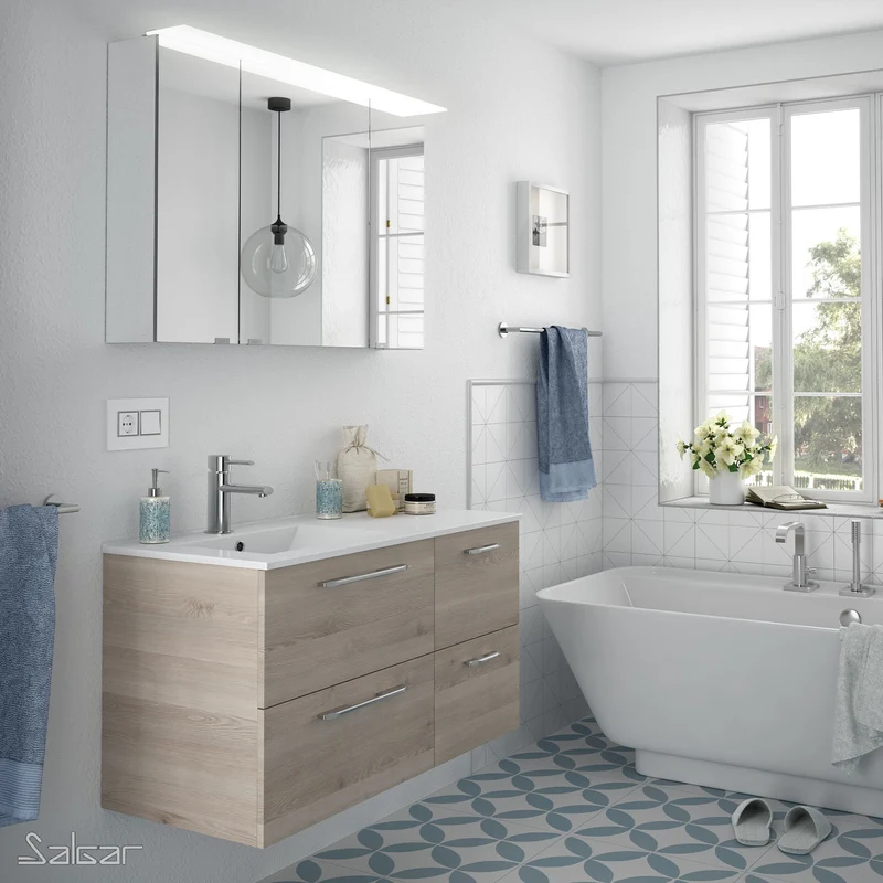 Armario ALLIANCE de 3 Puertas Espejo | Salgar. (de 90, 100 y 120 cm)