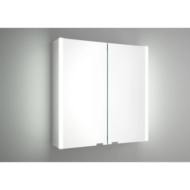 Armario ALLIANCE,2 Puertas Espejo con Enchufe y Luz Led Lateral. (de 60 y 70 cm)